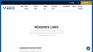 
                            4. Resource Links | U.S. Air Force ROTC