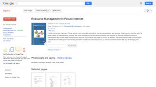 
                            5. Resource Management in Future Internet