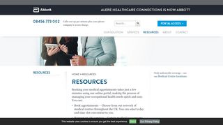 
                            5. Resources - Alere Healthcare Connections