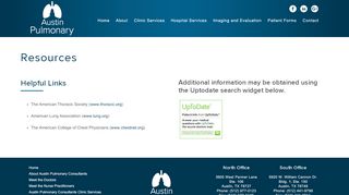 
                            4. Resources - Austin Pulmonary Consultants