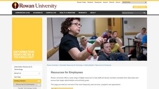 
                            4. Resources for Employees | Information Resources ... - Rowan University