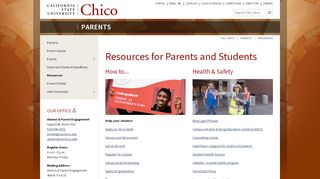 
                            4. Resources for Parents and Students – Parents – CSU, Chico