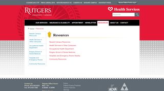 
                            7. Resources - Rutgers Newark Health Services
