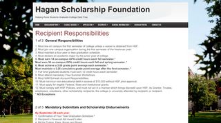 
                            9. Responsibilities | Hagan Scholarship Foundation
