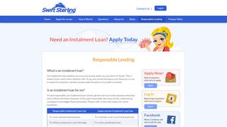 
                            3. Responsible Lending | SwiftSterling.co.uk