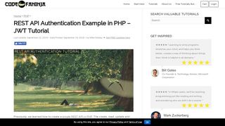 
                            5. REST API Authentication Example in PHP - JWT Tutorial