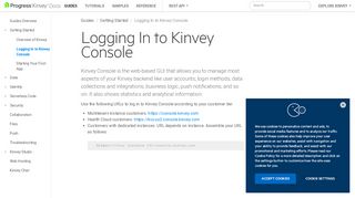 
                            2. REST API Logging In to Kinvey Console Guide | Kinvey