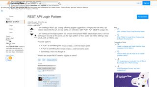 
                            5. REST API Login Pattern - Stack Overflow