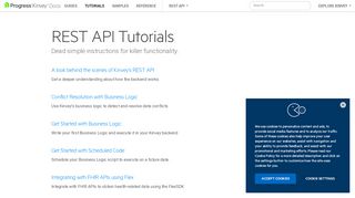 
                            8. REST API Tutorials | Kinvey