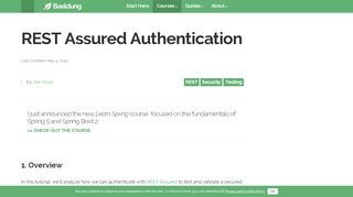 
                            3. REST Assured Authentication | Baeldung