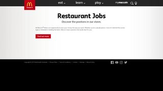 
                            1. Restaurant Jobs | Macca's Careers | McDonald's AU