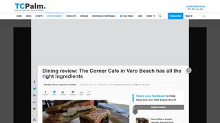 
                            9. Restaurant review of The Corner Cafe in Vero Beach