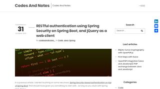 
                            8. RESTful authentication using Spring Security on Spring ...