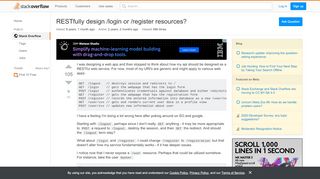 
                            1. RESTfully design /login or /register resources? - Stack Overflow