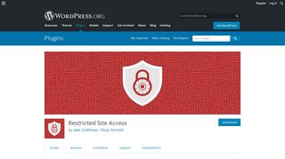 
                            10. Restricted Site Access – WordPress plugin | WordPress.org