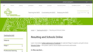 
                            4. Resulting and Schools Online - South Australian ... - SACE