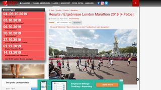 
                            5. Results / Ergebnisse London Marathon 2018 [+ Fotos]