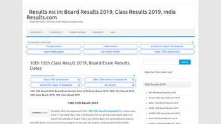 
                            5. Results nic in: Board Results 2019, India Results.com 10th …