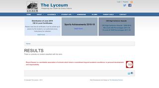 
                            5. RESULTS | The Lyceum