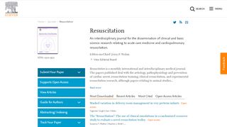 
                            11. Resuscitation - Journal - Elsevier