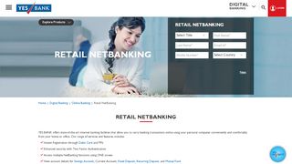 
                            1. Retail Banking: Retail NetBanking Services with YES BANK