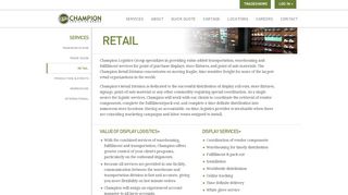 
                            6. Retail :: Champion Logistics Group - champlog.com