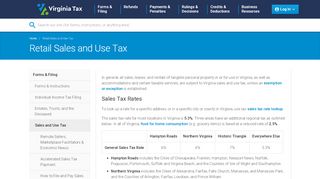 
                            1. Retail Sales and Use Tax | Virginia Tax