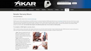 
                            1. Retailer Warranty Return - XIKAR