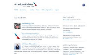 
                            2. Retiree Site - American Airlines - Login