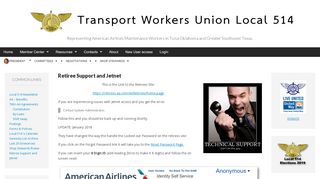 
                            10. Retiree Support and Jetnet - Transport Workers Union Local 514