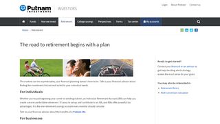 
                            8. Retirement - Putnam Investments