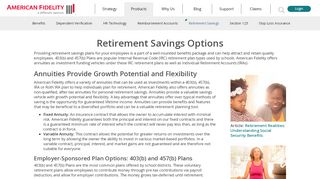 
                            4. Retirement Savings Options | American Fidelity