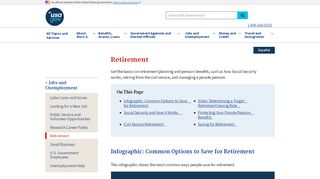 
                            3. Retirement | USAGov