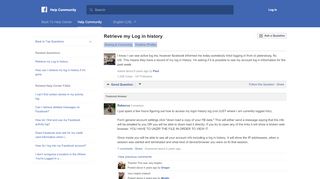 
                            5. Retrieve my Log in history | Facebook Help Community ...