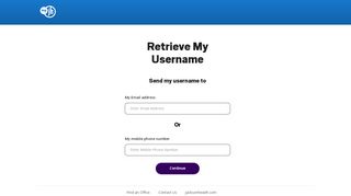 
                            7. Retrieve My Username | Jackson Hewitt Tax Service