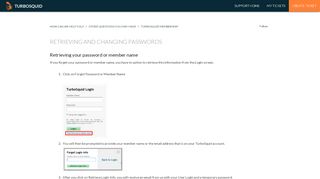 
                            2. Retrieving and changing passwords – How can ... - TurboSquid Support