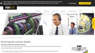 
                            1. Retrieving Your Customer Number - Ansys