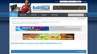 
                            2. RevCMS admins access to site while maintenance is on ...