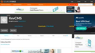
                            3. RevCMS download | SourceForge.net