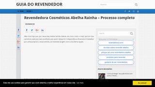 
                            6. Revendedora Abelha Rainha - Tire todas as …