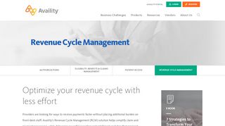 
                            3. Revenue Cycle Management for Practices and Medical Groups - Availity