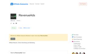 
                            8. RevenueAds - Affiliate Awesome