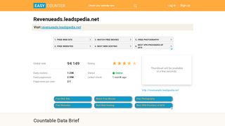 
                            4. Revenueads.leadspedia.net: Login To Your Account