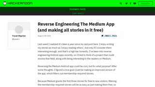 
                            6. Reverse Engineering The Medium App (and making all stories in it ...