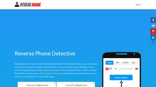 
                            2. Reverse Phone Detective | 100% FREE | RevealName