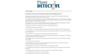 
                            9. Reverse Phone Number Lookup - PhoneDetective.com