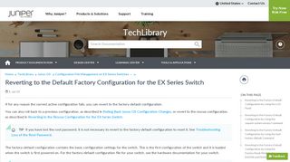 
                            7. Reverting to the Default Factory Configuration for …