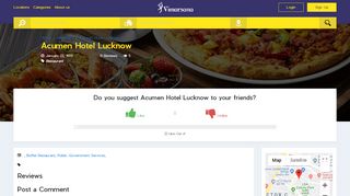 
                            9. Review Acumen Hotel Lucknow - vimarsana.com