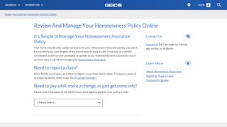 
                            7. Review And Manage Your Homeowners Policy Online | GEICO