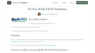 
                            4. Review: Kwik-Fit Pet Insurance - Bought By Many